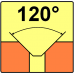 Záhlbník s kužeľovou stopkou, kužeľový 60°, 90°, 120°, DIN 334, DIN 335, DIN 347, ČSN 221628